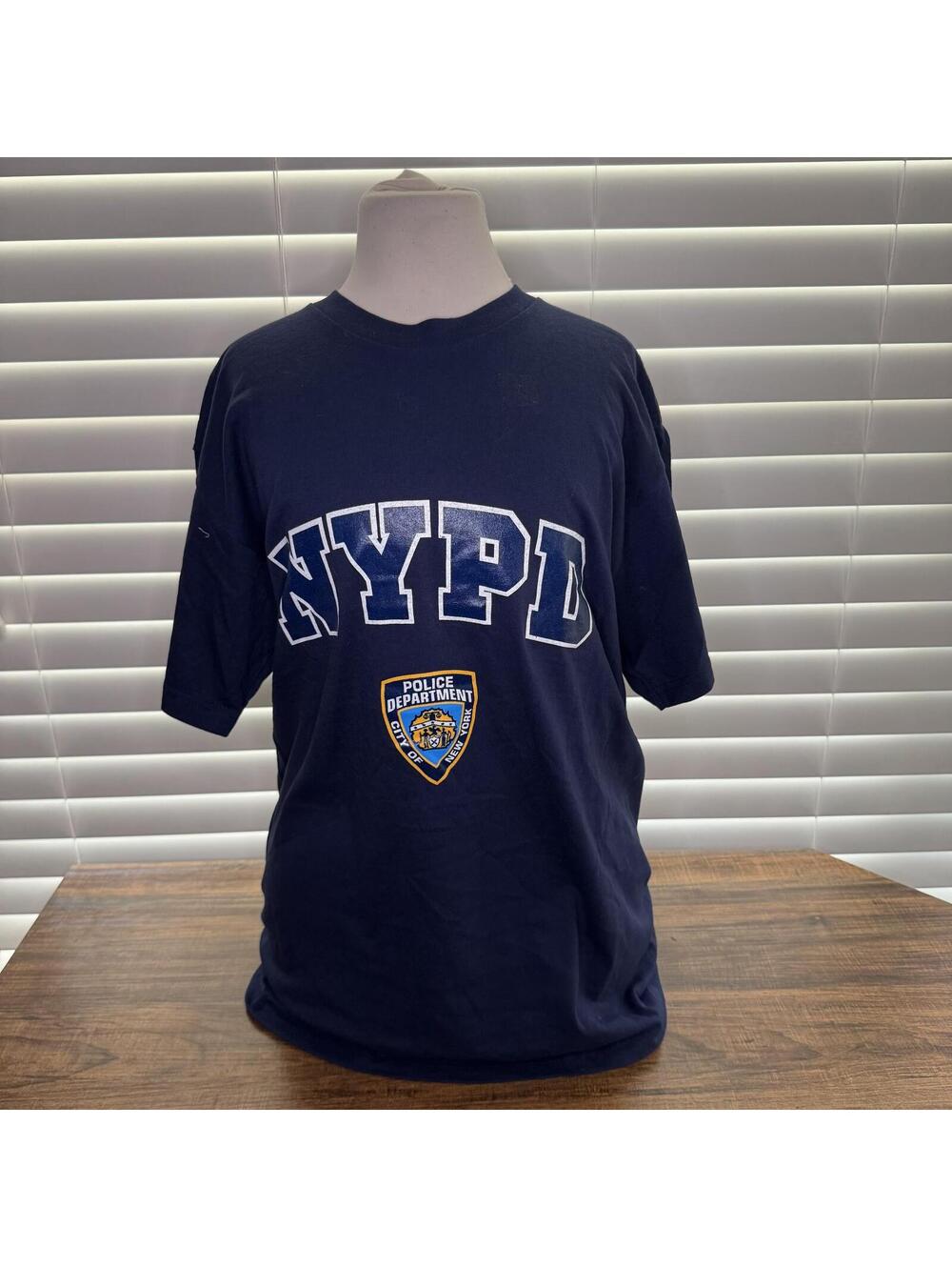 NYPD Police Department Navy Blue T-Shirt Large